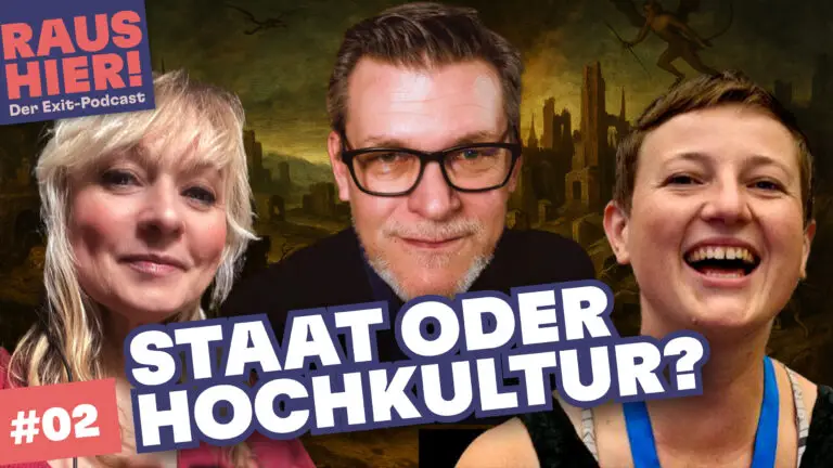 Kapitalismus, Freiheit, Dante & Mises: Andreas Tiedtke über Zwang, Staat und die Logik des Handelns. Raus hier! Podcast Folge 2 – jetzt hören!