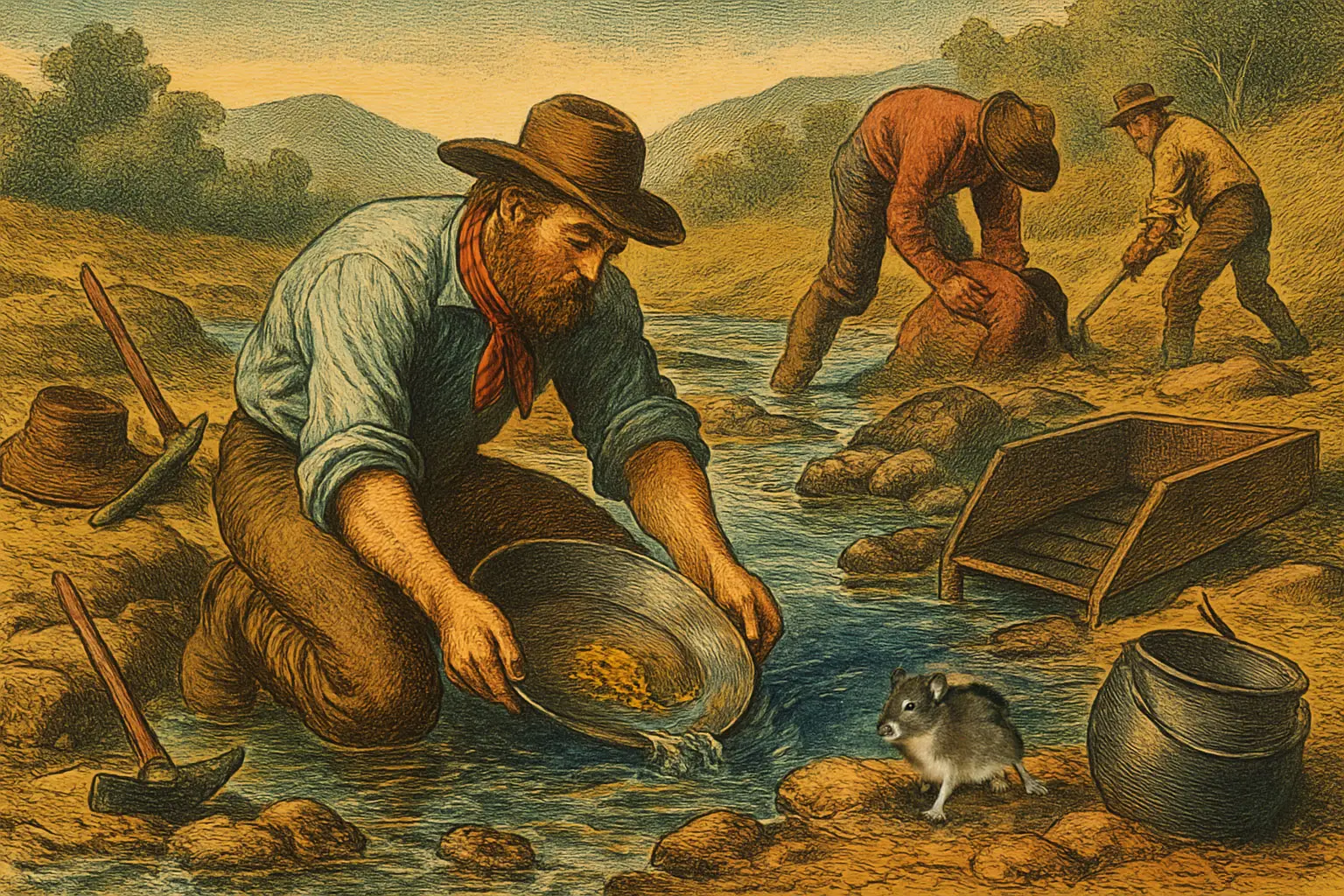Gold war nie einfach nur ein Rohstoff. Um es aus Flussbetten zu waschen, nahm der Mensch Mühsal, Entbehrung und Gefahr auf sich – getrieben von dem Wunsch, etwas Reines, Dauerhaftes, Unveränderliches zu gewinnen.