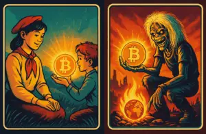 Aukses Klartext & Hochkultur vorgelesen: Zwei Generationen sprechen über Rebellion, Pflicht, Jugendkultur und Bitcoin. Eine Doppelfolge über Freiheit für unsere Kinder – jetzt anhören.
