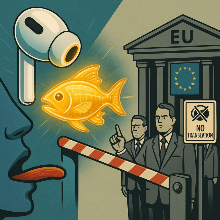 Live-Übersetzung per AirPods? Apple macht’s möglich – aber nicht in der EU. Datenschutzpanik statt Technikoffenheit. Willkommen in der Bürokratiehölle.
