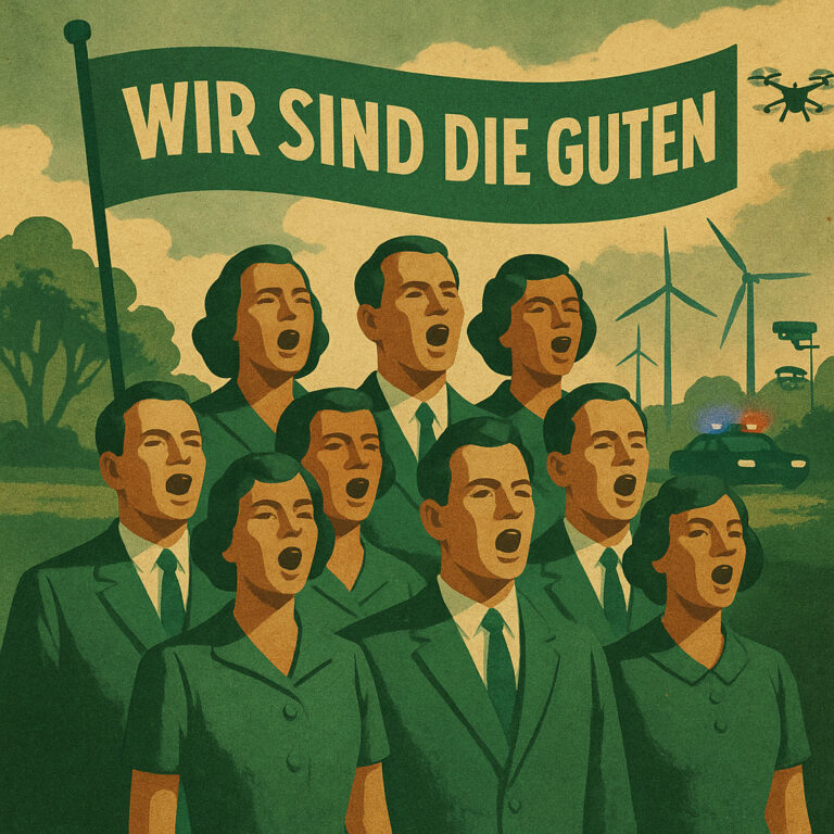 Die Grünen stehen für Vielfalt und Freiheit? In Wahrheit sind sie eine homogene Elite mit autoritärem Anspruch. Auf Basis von Ulf Poschardts Shitbürgertum zeigt unser Text: Der neue Ökosozialismus ist gefährlich – und erinnert erschreckend an alte totalitäre Muster.