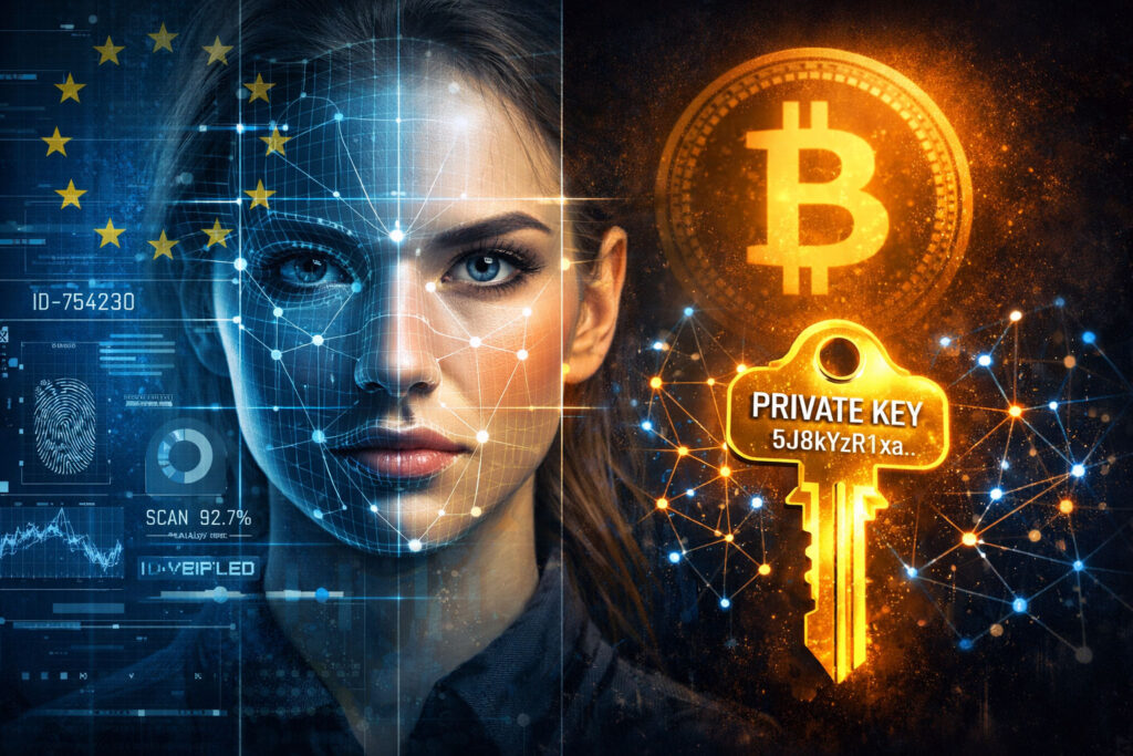 Face-Scan, Ausweis, Fingerabdruck auf Social Media? Großartig. Denn je dystopischer die Verifikation, desto klarer wird: Bitcoin und Nostr sind die Basis eines freien Internets.