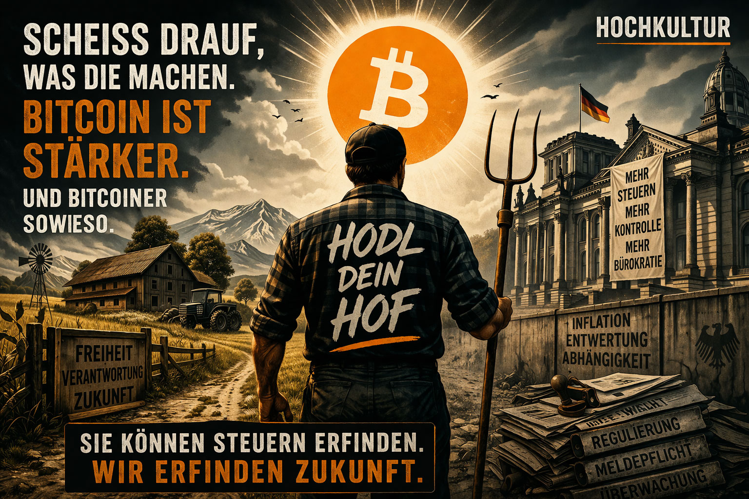 Neue Bitcoin-Steuerregeln ändern nichts am Netzwerk – sie bestrafen Geduld und langfristiges Denken. Warum der staatliche Reflex ins Leere greift und was das für Landwirte und Unternehmer bedeutet.