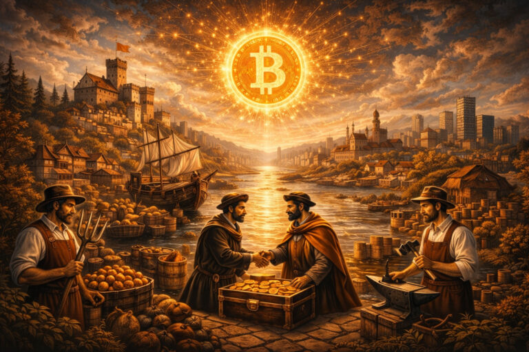 Was passiert, wenn Unternehmer beginnen, miteinander in Bitcoin zu handeln? Ein Essay über dezentrale Wirtschaft, die Hanse und neue Handelsnetzwerke.